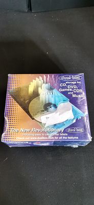 A Dual Box CD and DVD Media Storage Case with Printer Labels. A Dual Box media storage unit 