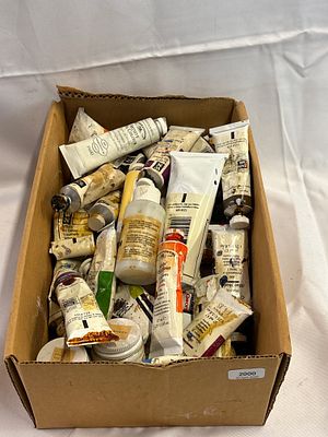 An Assortment of Winsor & Newton Artists' Oil Paints Selection Of Colours. A collection of used 