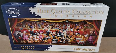 Clementoni Disney High Quality Collection Panorama 1000 Piece Jigsaw Puzzle Disney Orchestra. 
