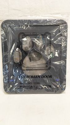 Ownpet Brand Pet Screen Door with Paw Print Motif. A single pet screen door manufactured by 
