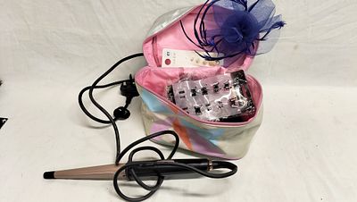 A George. Conical Curling Wand, Tested for Power, with a Collection of Hair Accessories and 