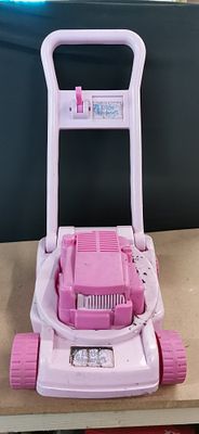 Little Gardeners Toy Lawn Mower. A children's push-along toy lawn mower constructed from moulded 