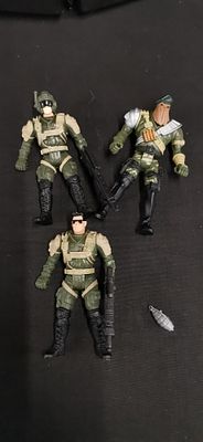 Three Chap Mei Soldier Force Military Action Figures. A group of three articulated military 