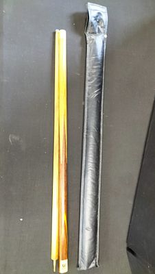 A Two-Piece Riley Snooker Cue with Protective Case. A two-piece snooker cue manufactured by 