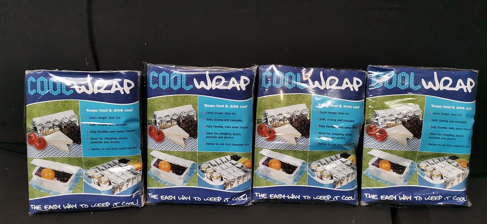 Lot 561: Four Brand New, Unused Units of ConnaBride Plastics COOL WRAP Flexible Ice Substitute Cooling Sheets