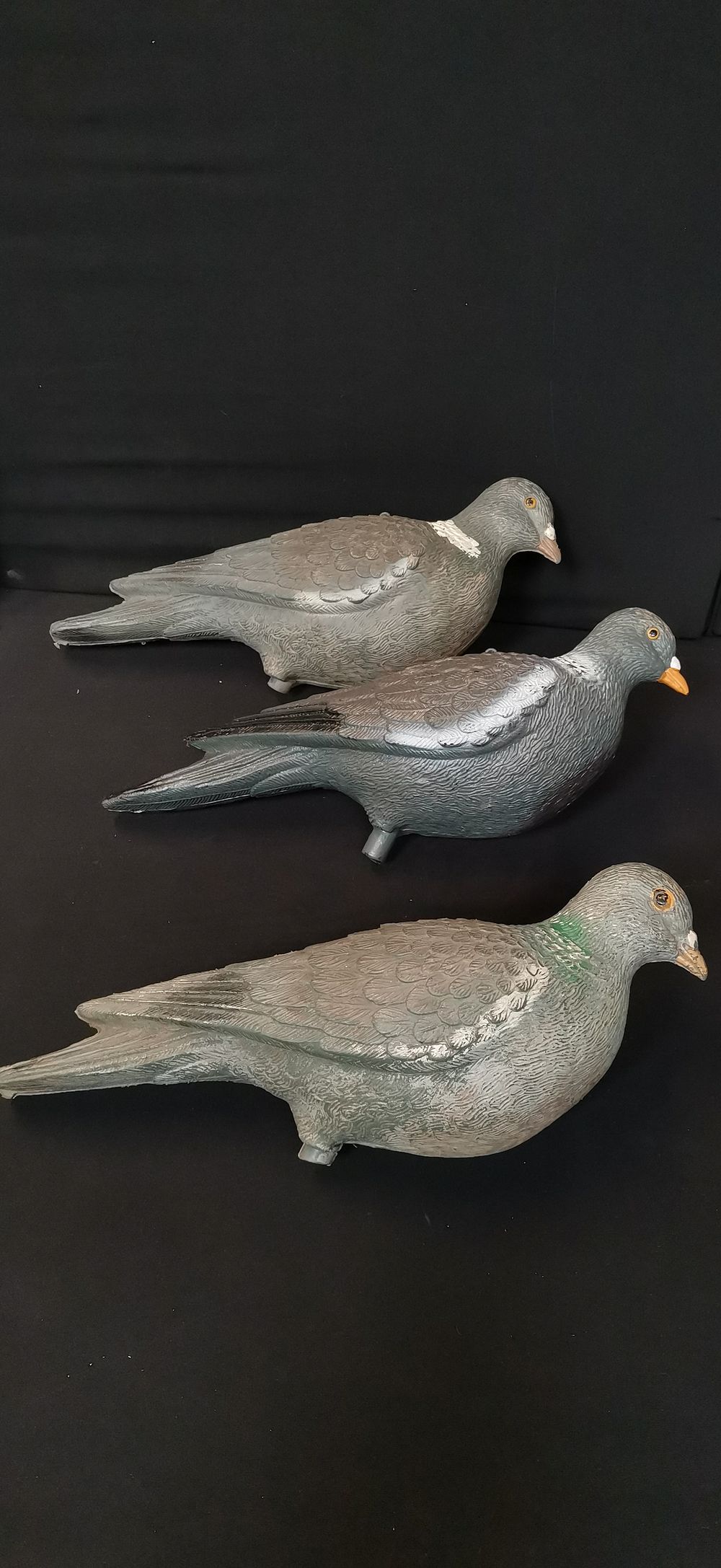 Lot 574: A Trio of Sport Plast Woodpigeon Hunting Decoys