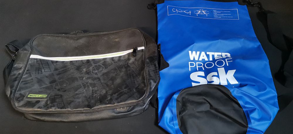 Lot 579: Two Bags comprising a No Fear Messenger Bag and an SSK Travel 20L Waterproof Dry Bag