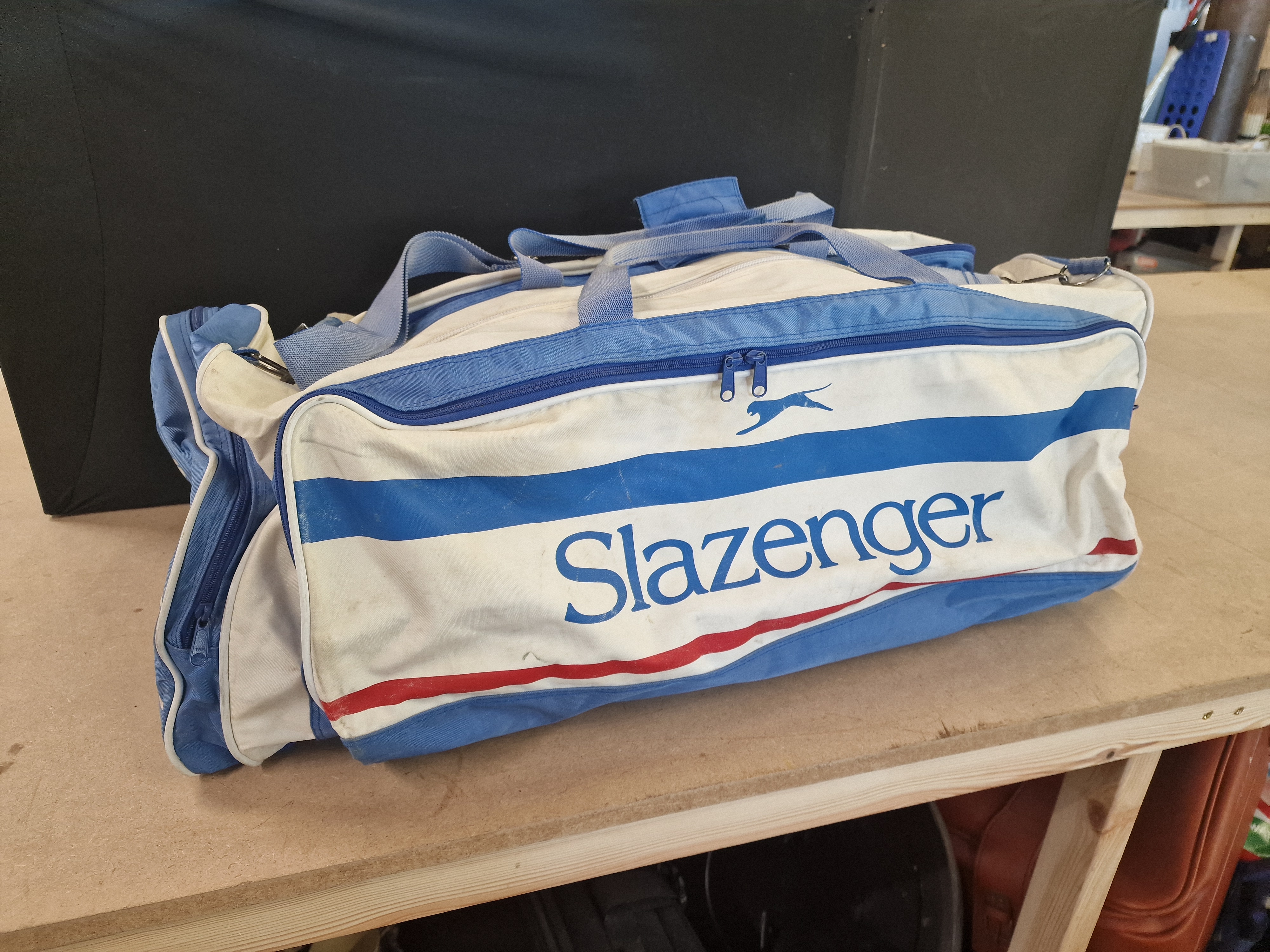 Vintage Slazenger Multi-Sport Duffel Kit Bag