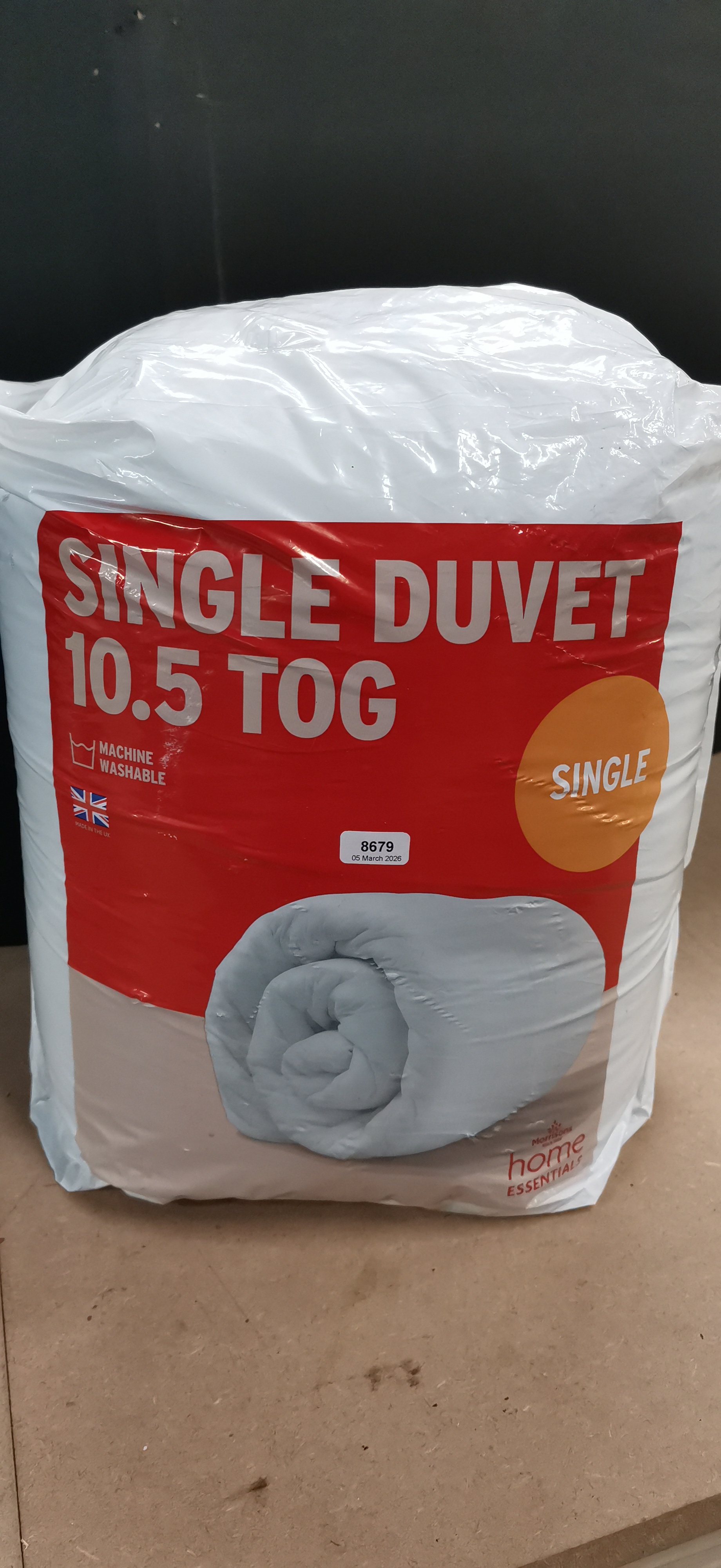 Morrisons Home Essentials Single 10.5 Tog Duvet