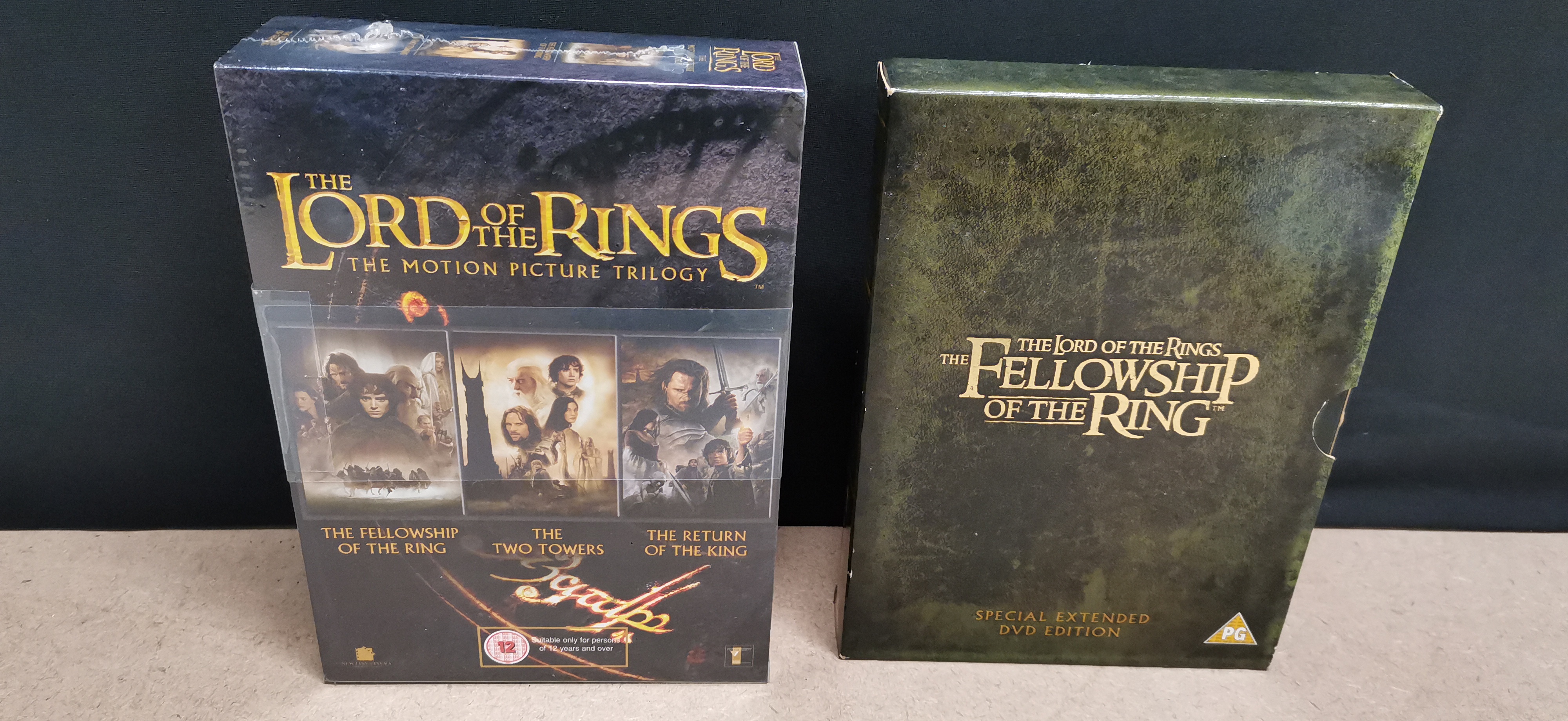Two Lord of the Rings DVD Box Sets, Theatrical Trilogy and Fellowship of the Ring Special Extended Edition