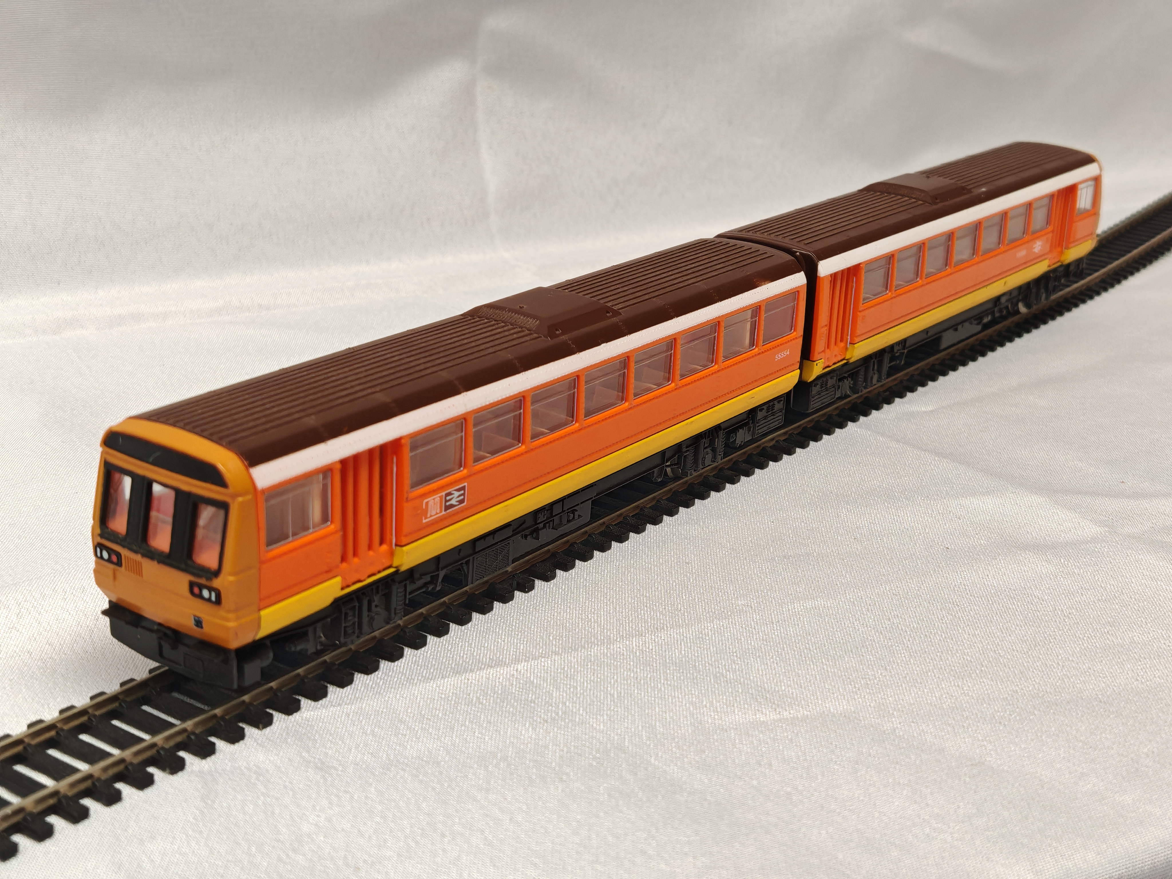 A Two-Car Class 142 Pacer Model Diesel Multiple Unit in GMPTE LIVERY
