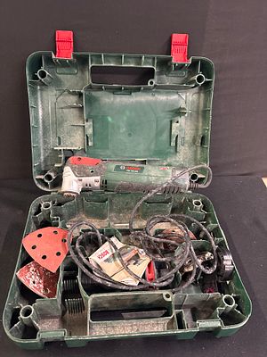 Bosch PMF 250 CES 250W Oscillating Multi-Tool. This lot comprises 6 items featuring a Bosch PMF 
