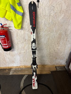 HEAD Peak 72 Downhill Alpine Skis with Integrated Bindings, circa 2012. A pair of HEAD Peak 72 