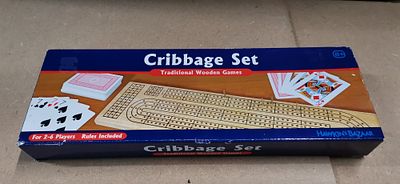 Hawkin's Bazaar Traditional Wooden Games Cribbage Set