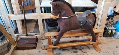 rocking horse on a safety stand