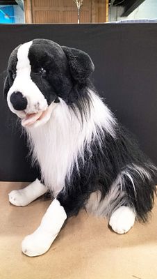 A Large Cuddles Time Border Collie Plush Soft Toy