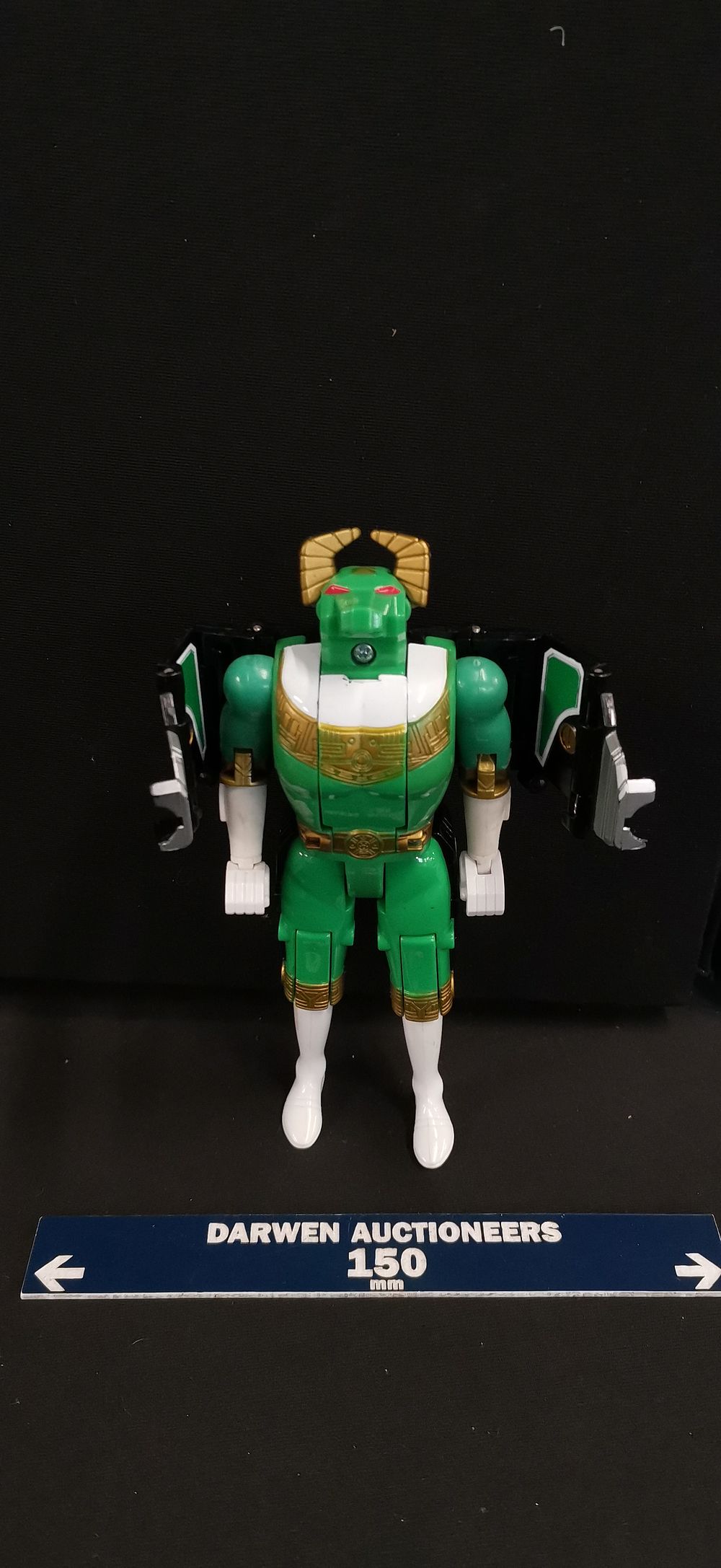 Power Rangers Zeo Green Zeozord IV Bull Transforming Figure. This item is a Power Rangers Zeo 