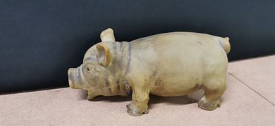 A 20th Century rubber Pig with grunt