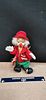 A vintage decorative porcelain and fabric clown dollImage - 1