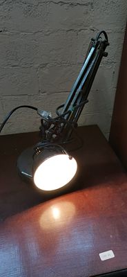 A TU for Sainsbury's Chrome and Black Angled Desk Lamp. Tested for Power
