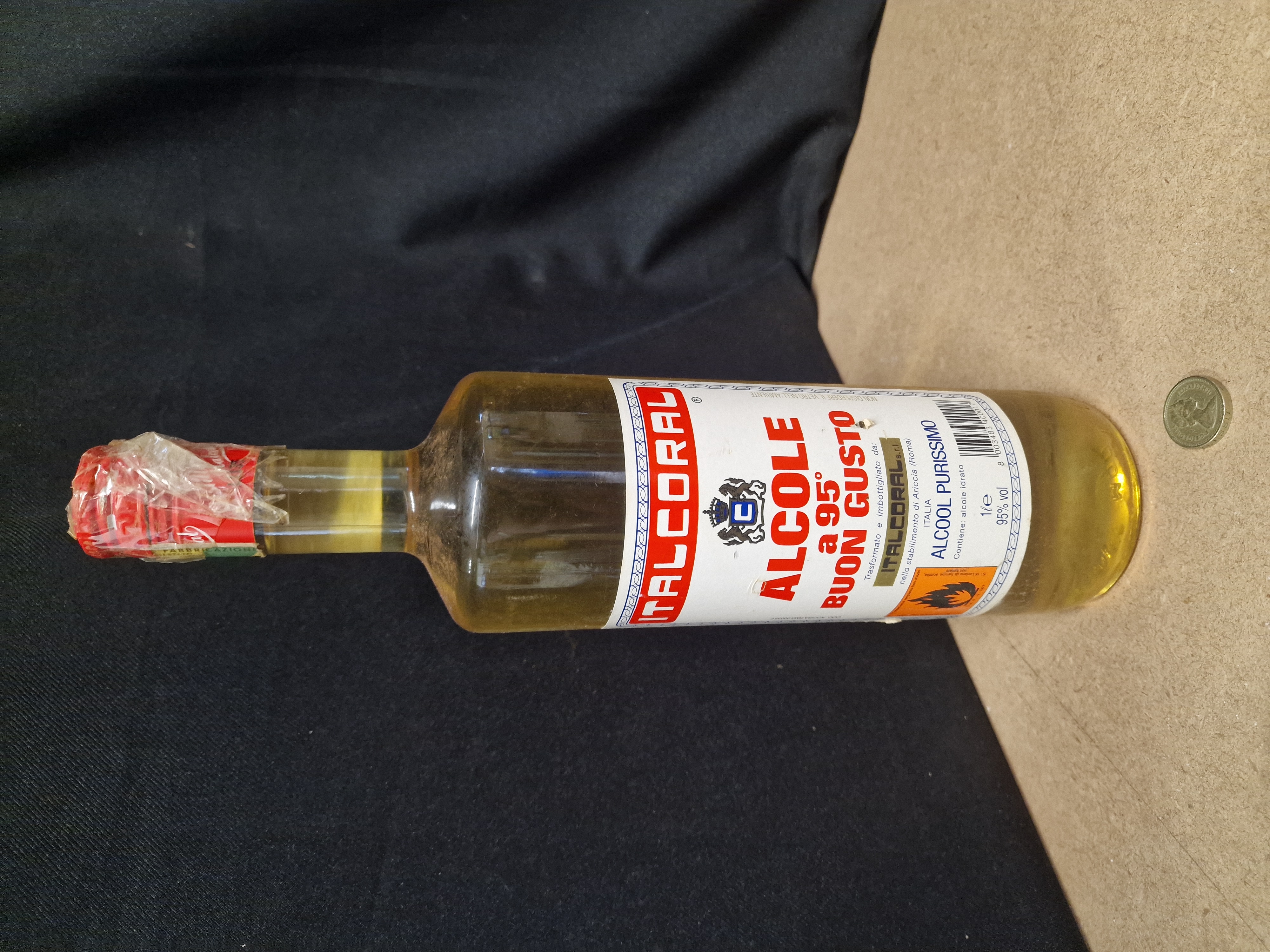Italcoral Alcool a 95 Buon Gusto 1 Litre Bottle
