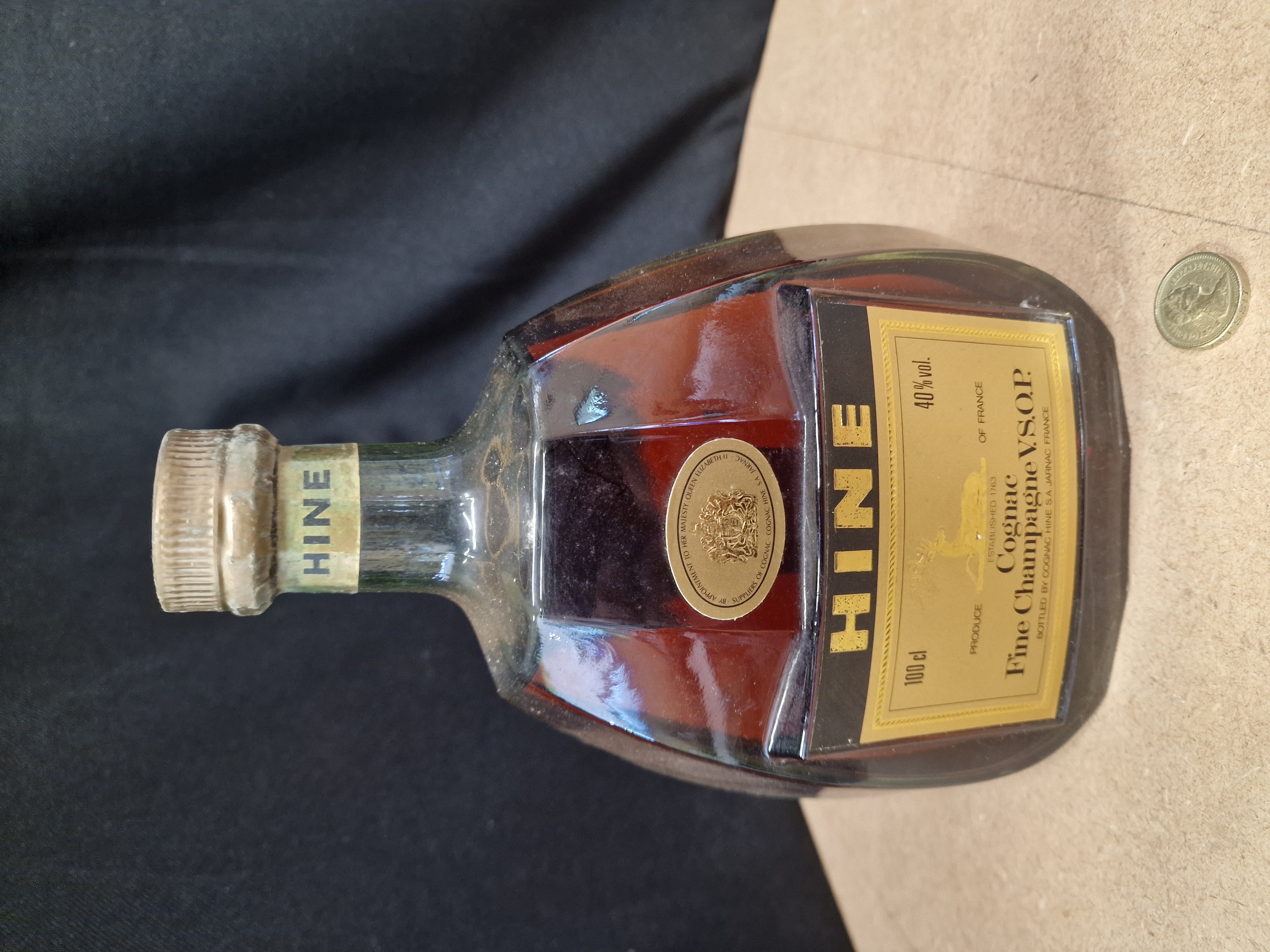 Hine Fine Champagne V.S.O.P. Cognac, 100cl, 40% vol.
