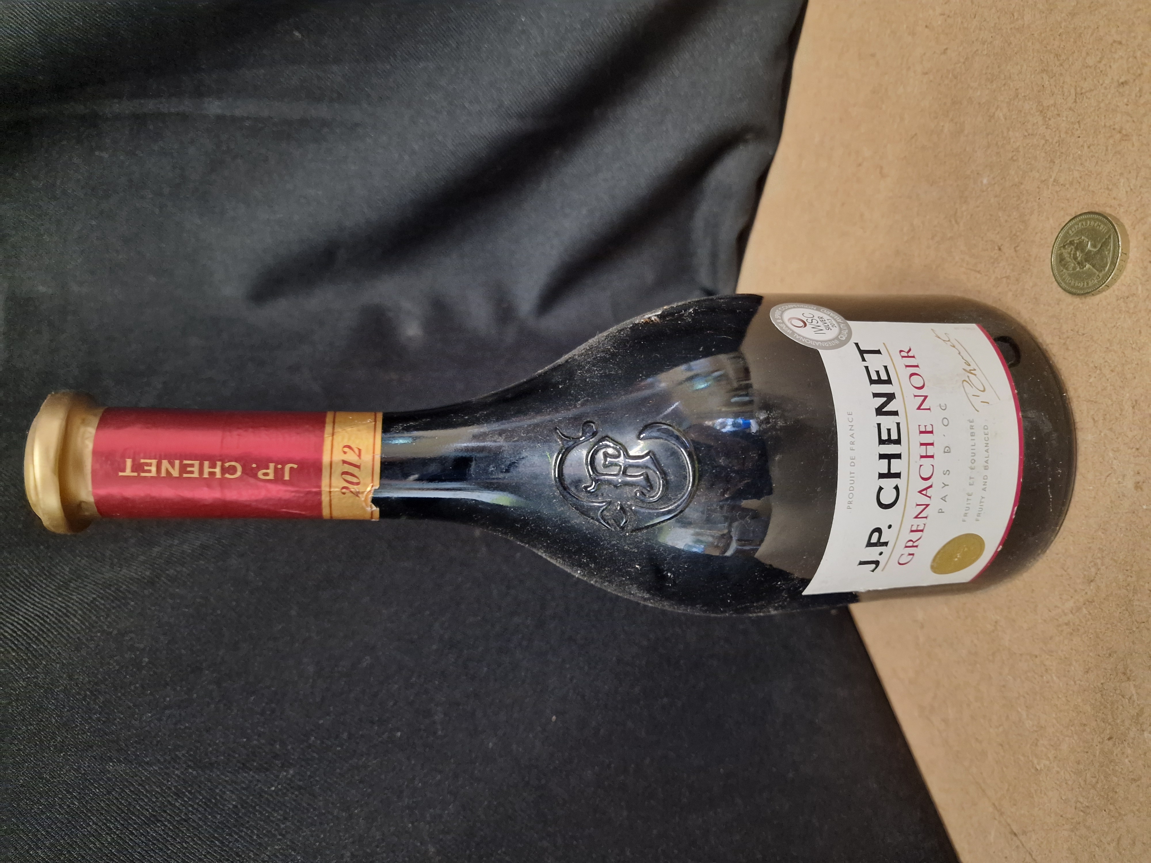 A Bottle of J.P. Chenet Grenache Noir, Pays d'Oc, 2012