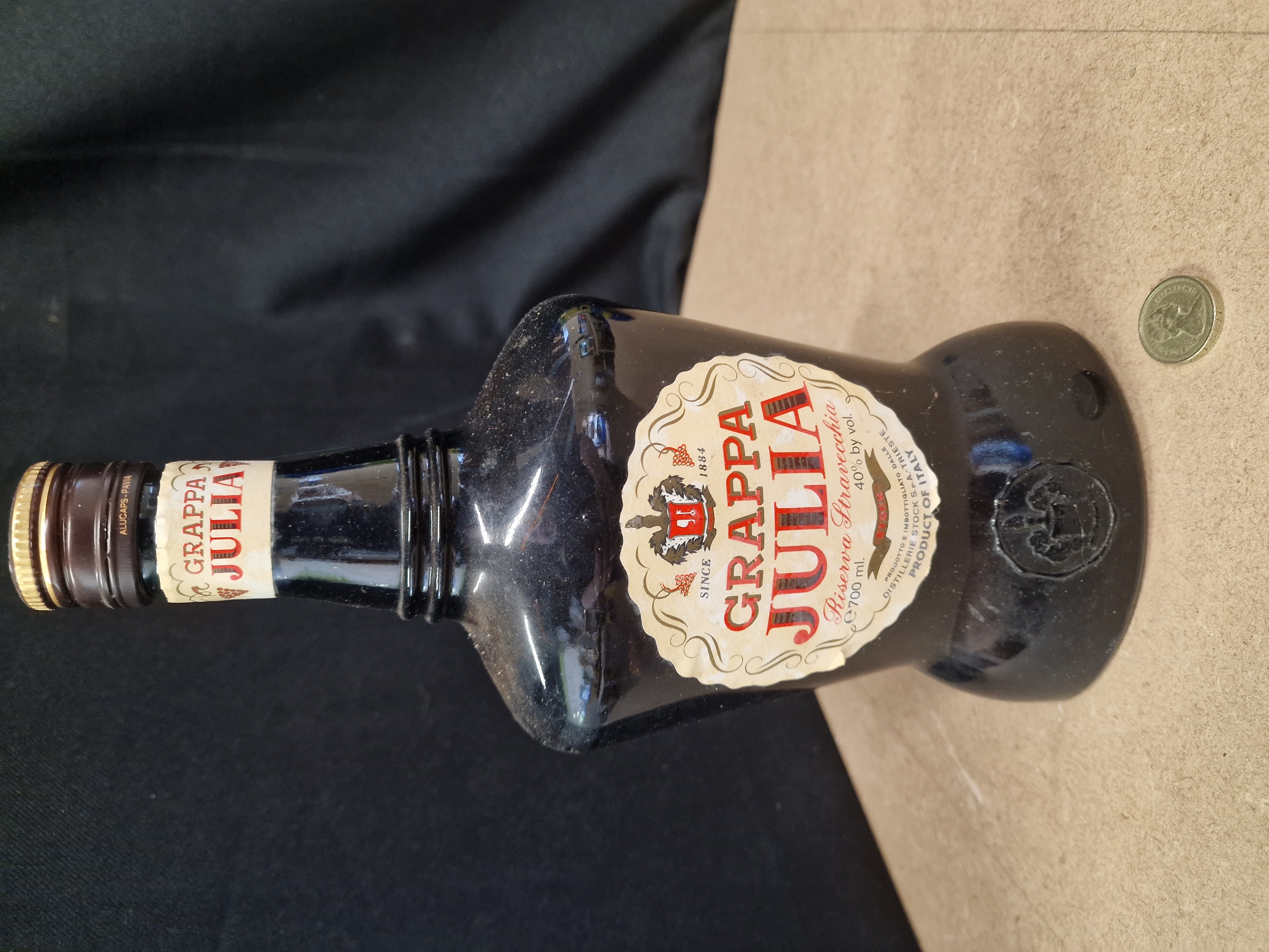 A 70cl Bottle of Grappa Julia Riserva Stravecchia