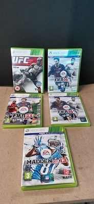 A Collection of Xbox 360 Sports Video Games