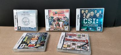 A Lot of Five Nintendo DS Video Games Including One Sealed Title