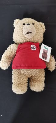 Commonwealth Toy and Novelty Co. Ted Talking Plush Figure in Red Shirt