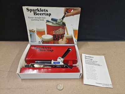 Vintage Sparklets Beertap Home Dispensing System with Original Box and Instructions