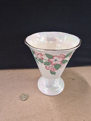 Maling Ware Iridescent Lustre Vase