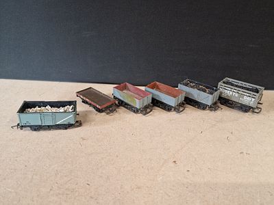 A Collection of Six OO Gauge British Outline Goods Wagons