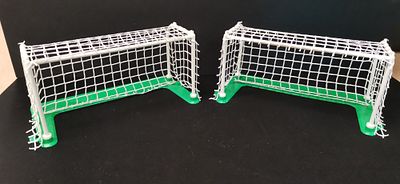 A Pair of Vintage Boxed Subbuteo Table Soccer European Goals Reference 61207. Slight Damage to 