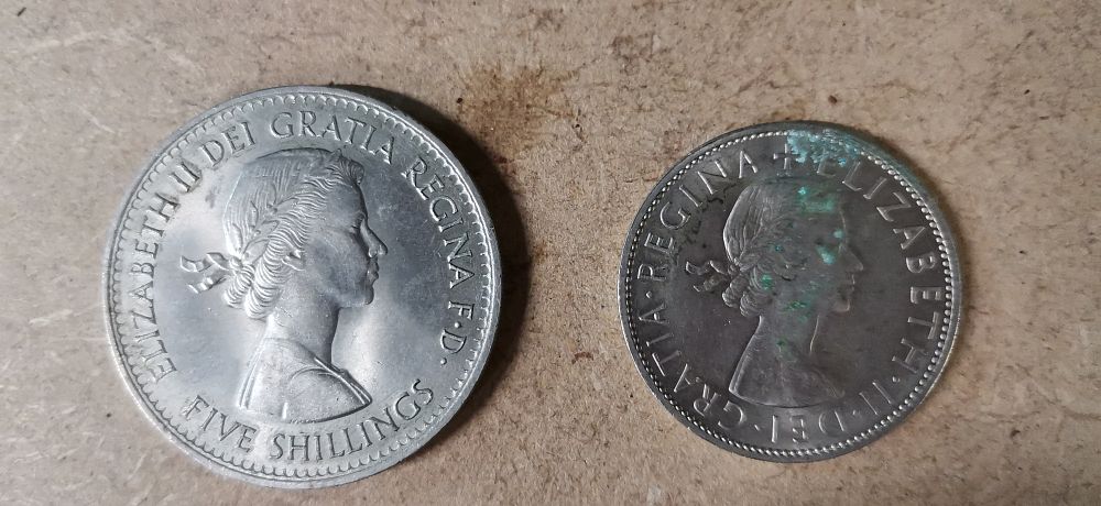 Lot 168: A Pair of UK Queen Elizabeth II Cupro-Nickel Coins, 1960 and 1965