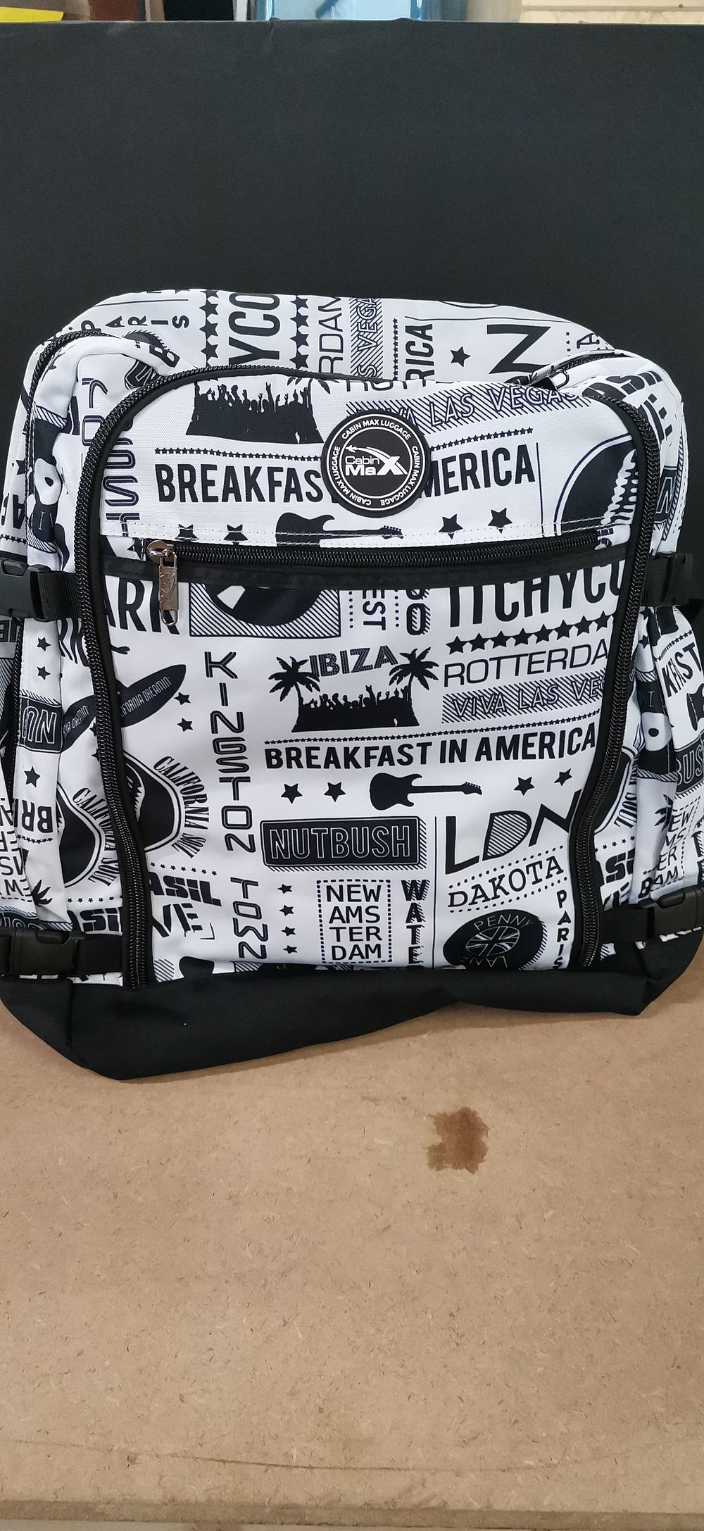 Lot 202: Cabin Max Metz Travel Backpack with Monochrome Graphic Print