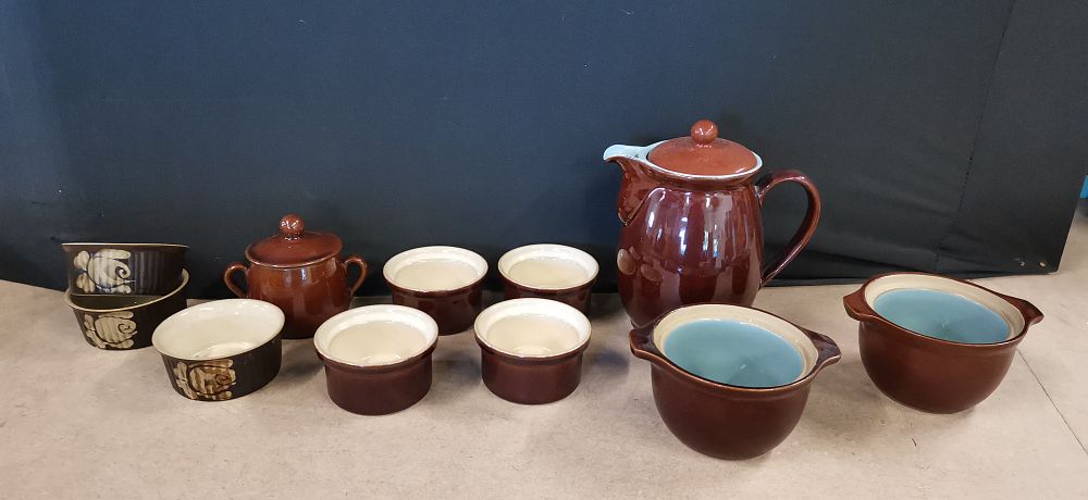 Lot 243: A Collection of Denby England Brown Glazed Stoneware including Bakewell and Classic Ranges