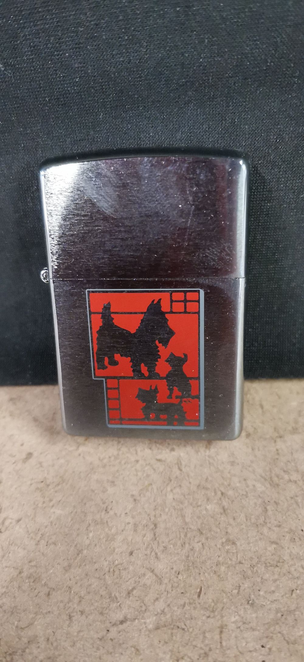 Lot 247: Zippo Planeta Metallique Scottish Terrier Windproof Lighter, 2017