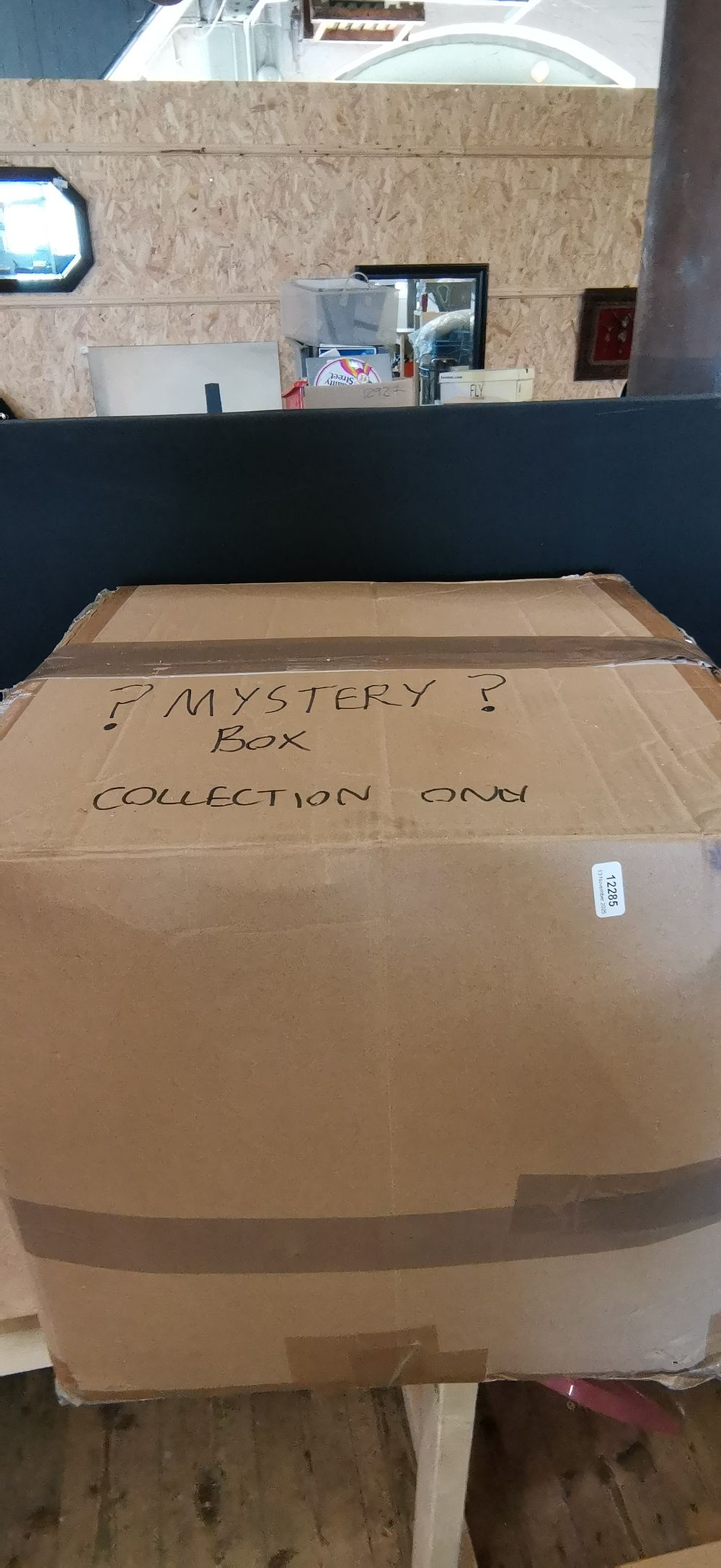 Lot 252: Large Sealed Cardboard Mystery Box