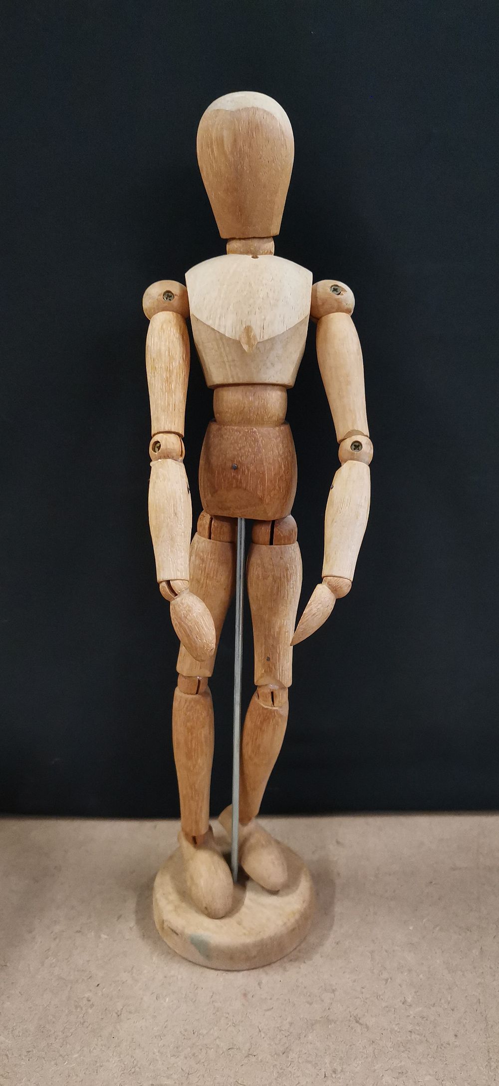 Lot 255: An Articulated Wooden Artist's Manikin, Attributed to Ikea