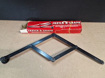A Vintage Australian Made Sketch-A-Graph Drawing Instrument with Original Box