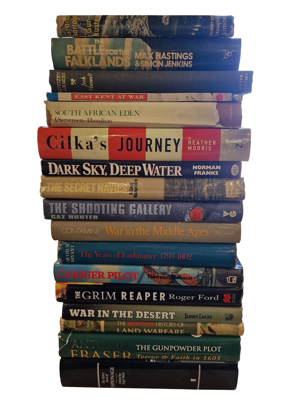 Lot 473: A Collection of Military and Historical Non-Fiction Volumes. Various Publishers, 20th Century. (DJ)