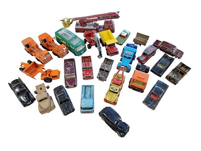 A Collection of Vintage Die-cast Vehicles Primarily Matchbox Lesney