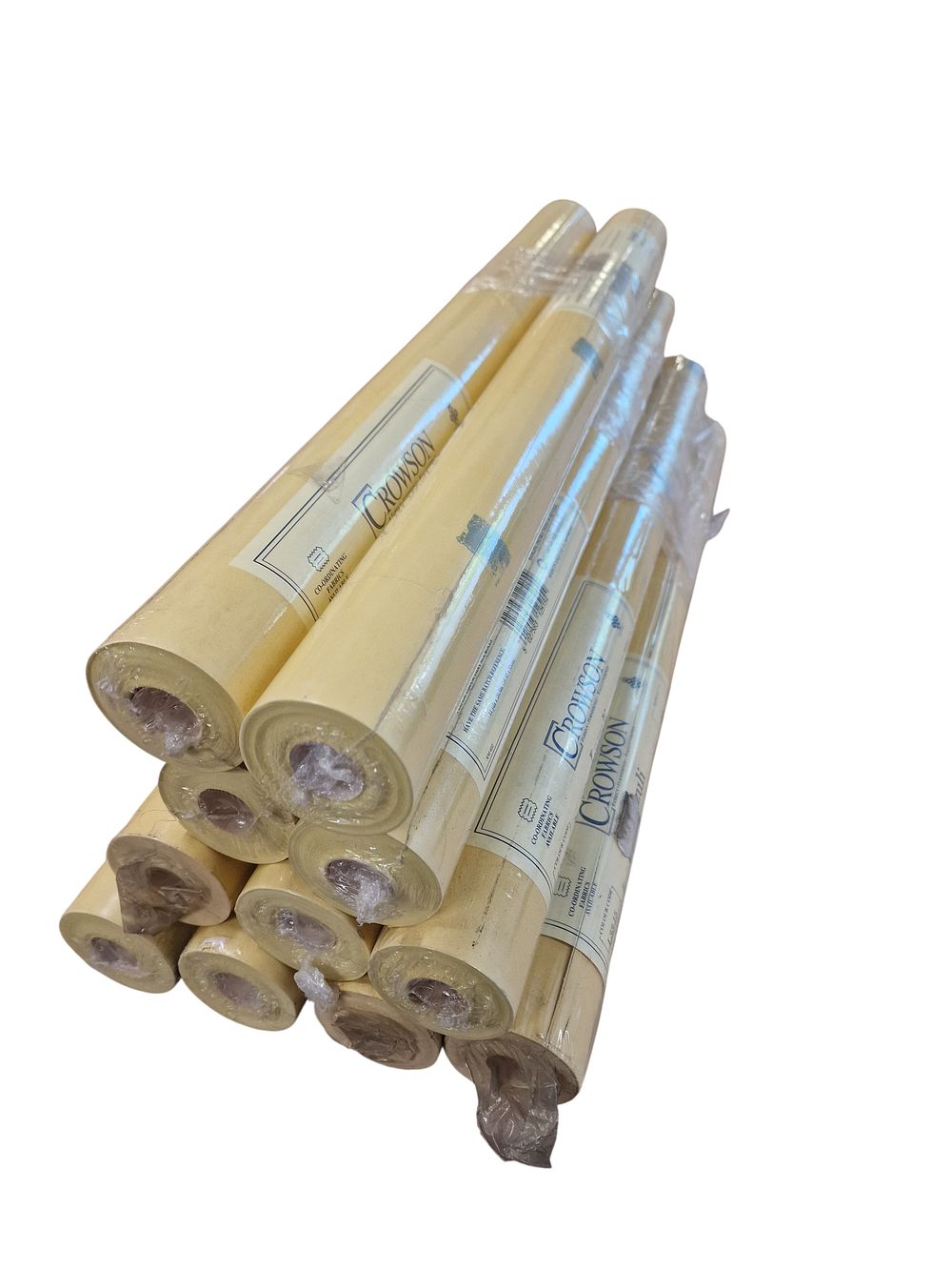 Lot 489: An Assortment of Crowson Lazuli Pattern Wallpaper Rolls