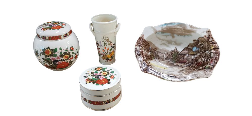 Lot 508: A Group of English Decorative Ceramics including Aynsley and Johnson Brothers