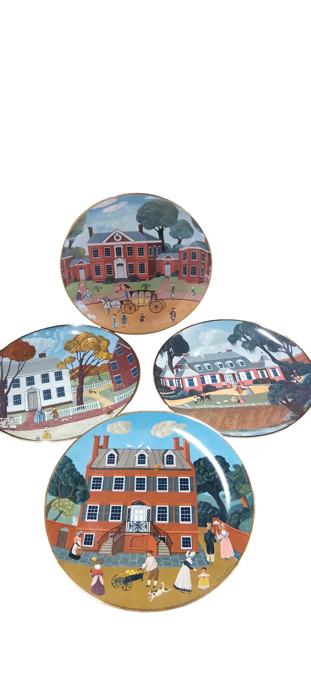 Lot 513: A Set of Museum Editions Ltd Colonial Heritage Series Porcelain Plates