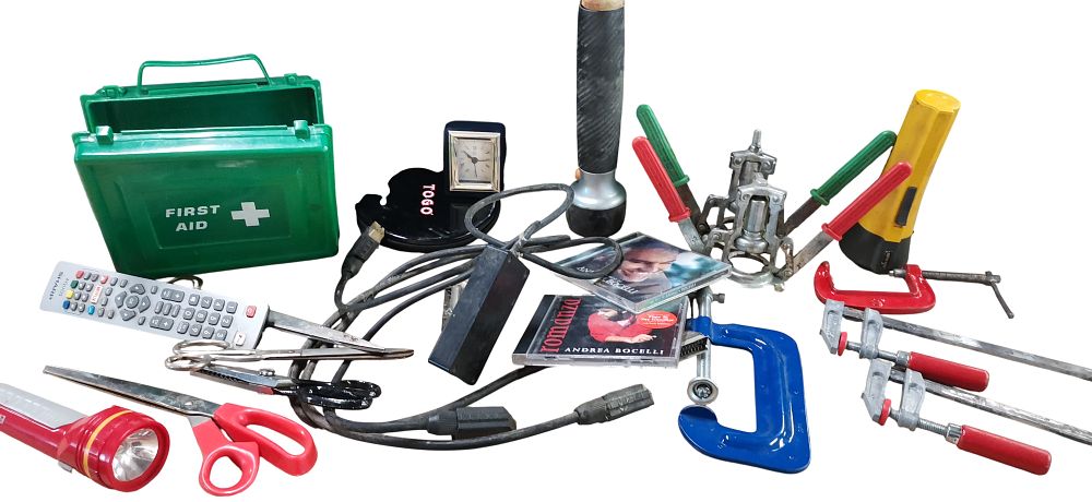 Lot 531: A Collection of Household Items Hand Tools and Electronics