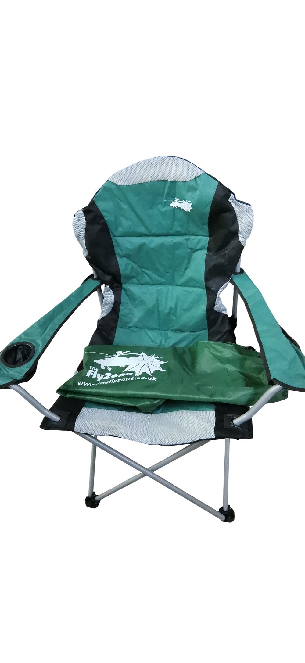 Lot 541: A The FlyZone Branded Deluxe Padded Folding Camping Chair with Matching Carrying Bag