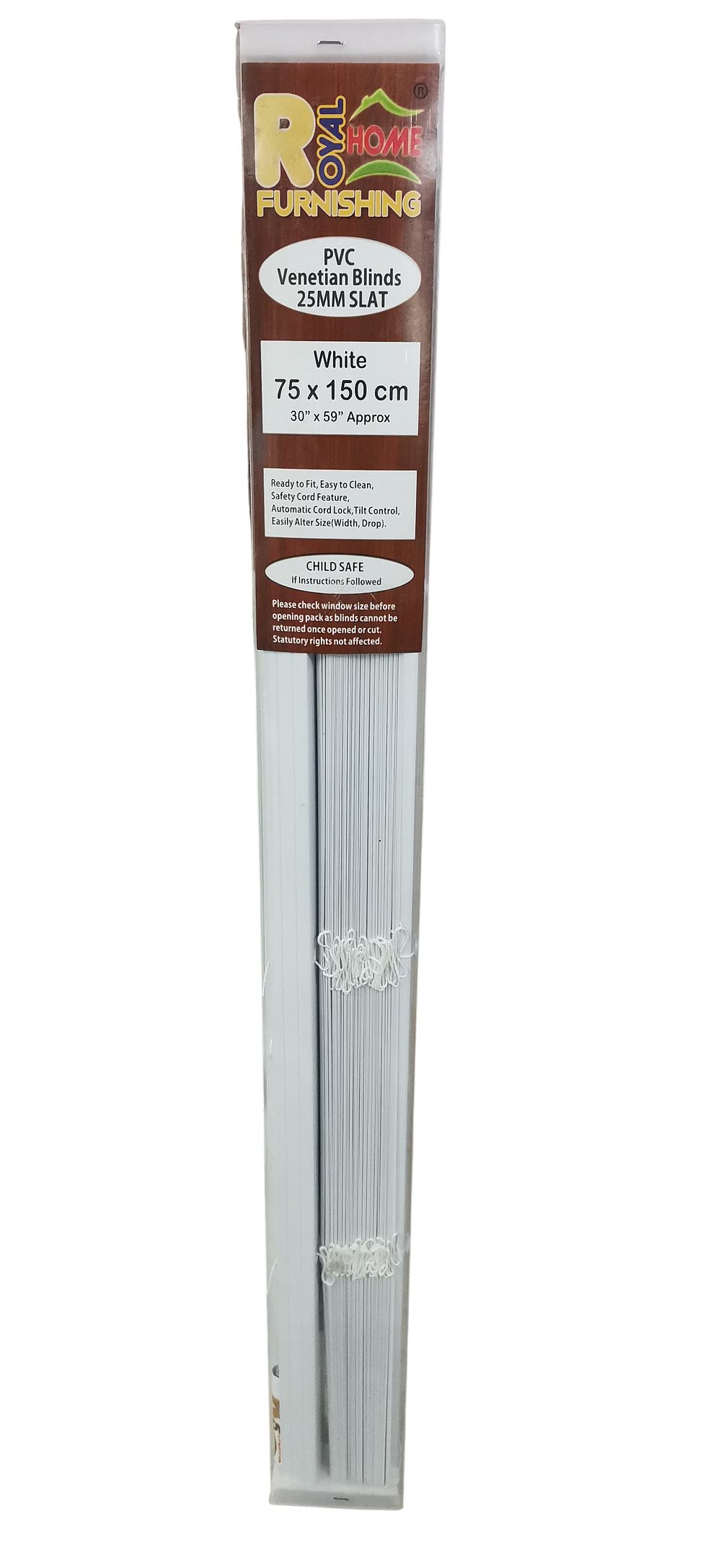 Lot 542: Royal Home Furnishing White PVC Venetian Blinds
